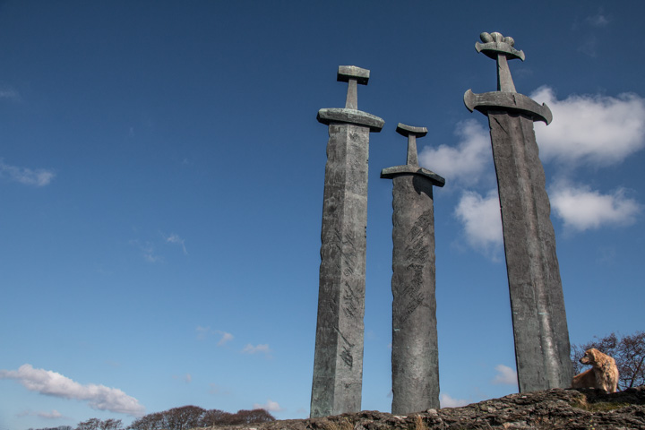 Schwerter bei Malda am Hafrsfjord, Norwegen