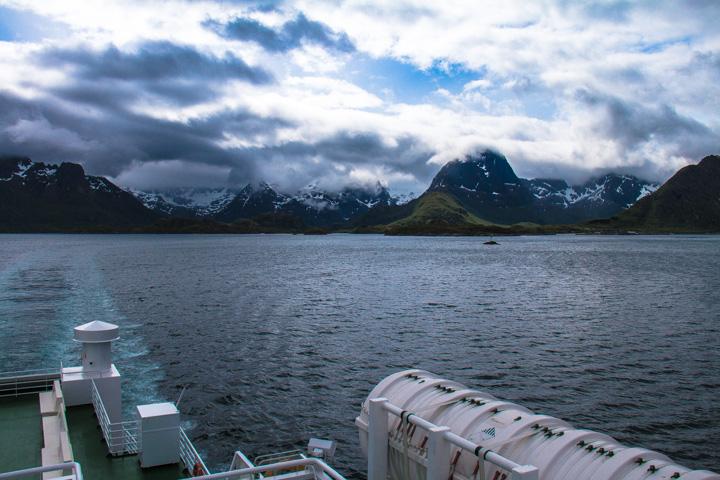 Fähre Lofoten, Norwegen