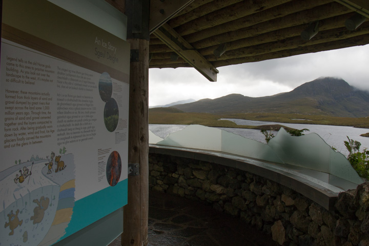 Knockan Crag Infopavillon