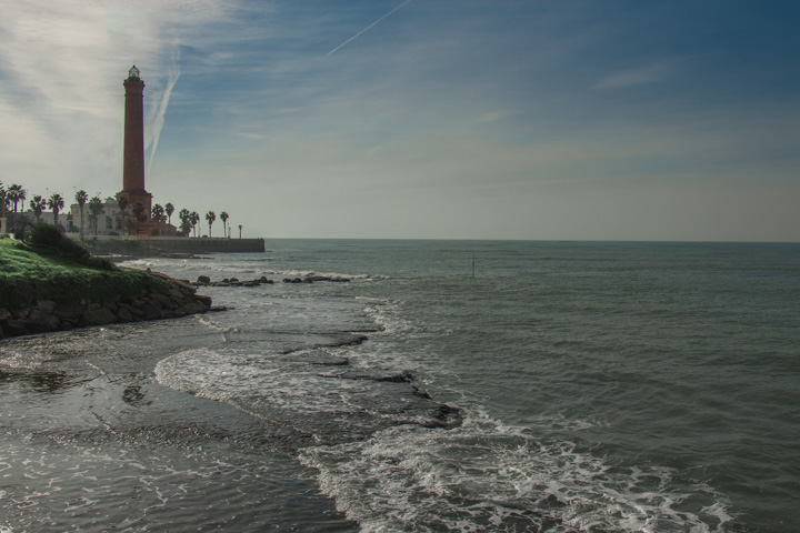 Leucchtturm in Chipiona, Spanien