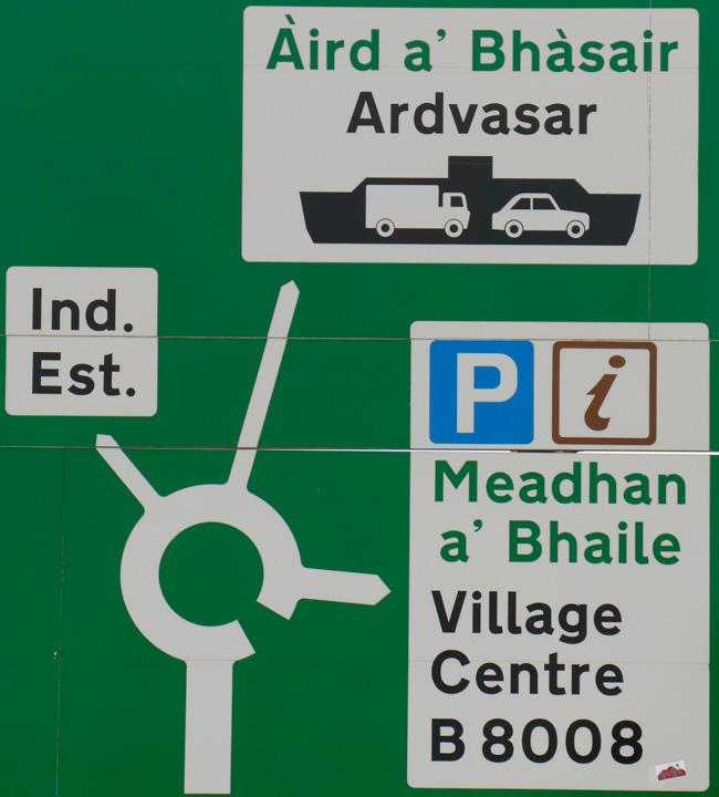 Verkehrsschild Schottland: F&auml;hre