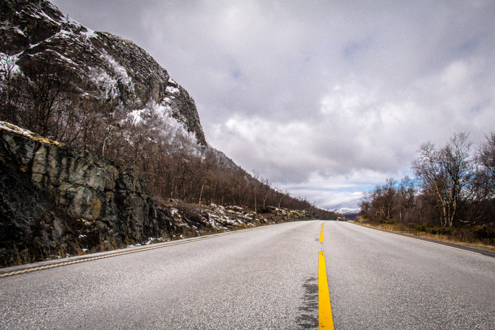 Stra&szlig;e &uuml;ber das Dovre Fjell, Norwegen