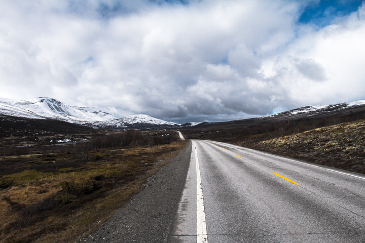 Stra&szlig;e &uuml;ber das Dovre Fjell, Norwegen